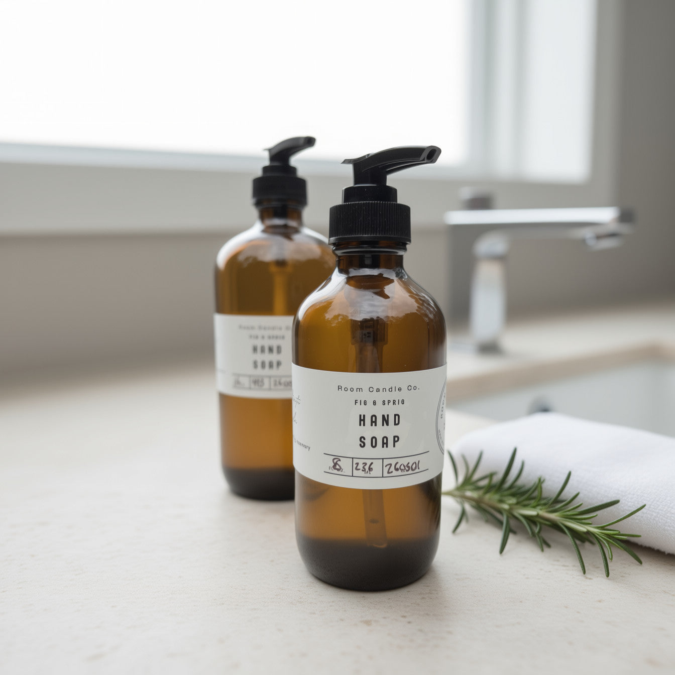 Room Candle Co Fig and Rosemary Liquid Hand Soap