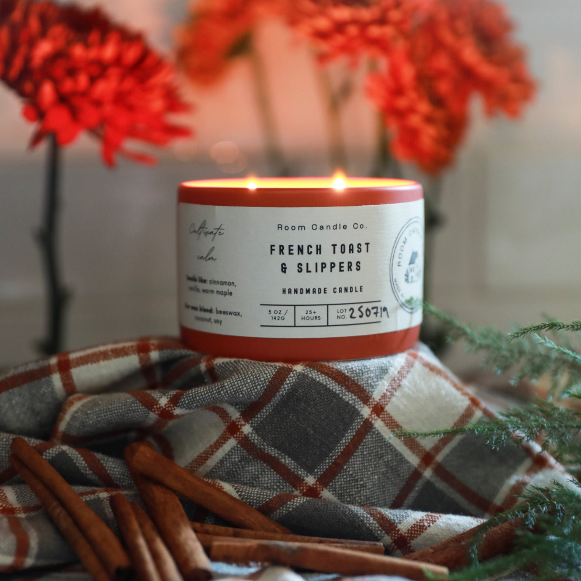 Room Candle Co Sugar & Spice Candle Set of 3